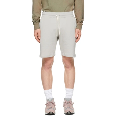 John Elliott Crimson Cotton Track Shorts In Concrete