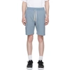 John Elliott Crimson Cotton Track Shorts In Blau