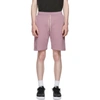 John Elliott Crimson Drawstring Waist Sweat Shorts In Acai