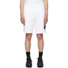 Nike Sportswear Club Fleece Logo Shorts In White