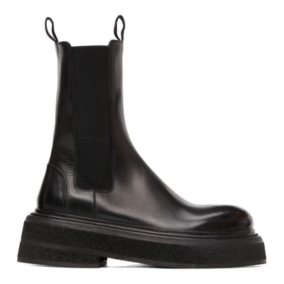 Marsèll Zuccone Leather Ankle Boots In Black