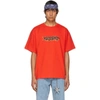 RASSVET RED GRAFFITI LOGO T-SHIRT