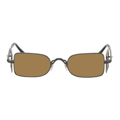 Matsuda Rectangular-frame Sunglasses In Matte Black
