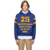 GUCCI BLUE & YELLOW '25 GUCCI' HOODIE