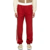 GUCCI RED MILITARY DRILL LOUNGE trousers