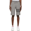 Thom Browne Medium Grey Cotton Loopback Tonal 4-bar Sweat Shorts