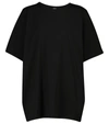Totême Toteme Women's Black Logo-embroidered Organic Cotton T-shirt In Black