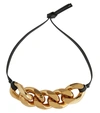 JW ANDERSON CHAIN AND LEATHER CHOKER,P00575420