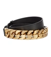 GIVENCHY LEATHER AND CHAIN BELT,P00577854