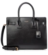 Saint Laurent Sac De Jour Baby Leather Tote In Nero/nero