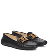 TOD'S KATE GOMMINO LEATHER LOAFERS,P00593086