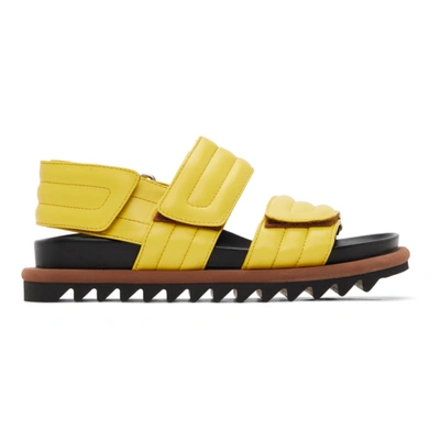 Dries Van Noten Yellow Chunky Scratch Sandals