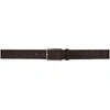 Bottega Veneta Intrecciato Leather Belt In 2145 Fondant Silver