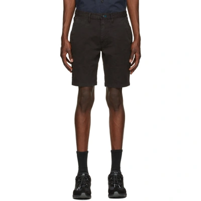 Ps By Paul Smith Brown Garment-dyed Shorts