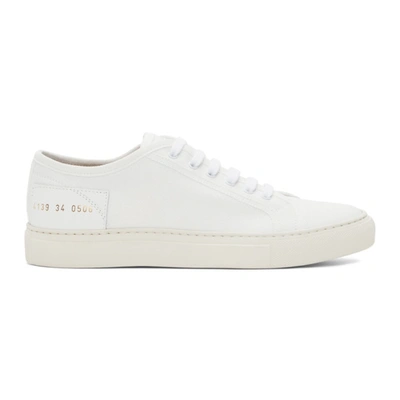 Common Projects White Retro Summer Edition Leather Sneakers