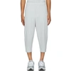 Issey Miyake Grey Cropped Basics Trousers In 11-light Gr