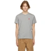 Ami Alexandre Mattiussi Ami Paris Ami De Coeur Logo Embroidered Crewneck T-shirt In Heather Grey
