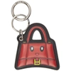 BALENCIAGA RED & BLACK HOURGLASS MIRROR KEYCHAIN