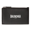 BALENCIAGA BLACK LARGE LONG CASH COIN & CARD HOLDER