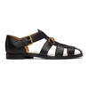 GUCCI BLACK HORSEBIT SANDALS