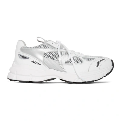 Axel Arigato Marathon Sneakers In White,silver