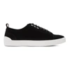 Hugo Black Suede Zero Tennis Sneakers