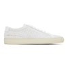 Common Projects White Perforated Achilles Low Sneakers In White