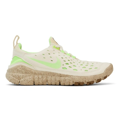 Nike Off-white & Green Free Run Trail Premium Sneakers