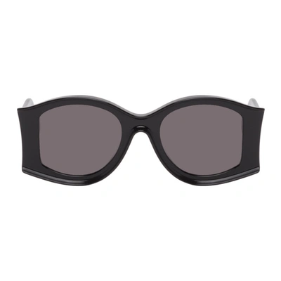 Loewe Paula Ibiza 52mm Large Round Sunglasses In Black,smoke