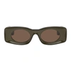 Loewe + Paula's Ibiza Round-frame Acetate Sunglasses In Black Brown