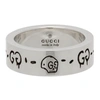 GUCCI SILVER 'GUCCIGHOST' RING