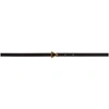 Bottega Veneta Triangle Buckle Skinny Leather Belt In Black Gold