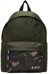 APC KHAKI & CAMO CAMDEN BACKPACK