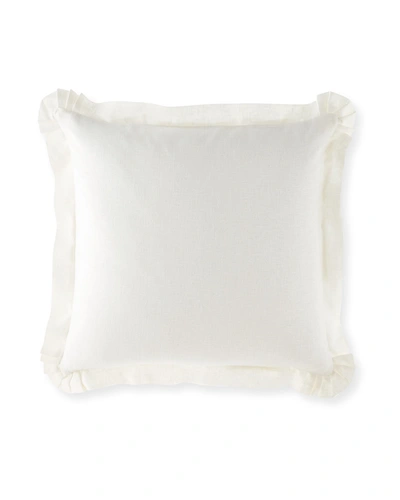 Sherry Kline Home Alyssa Solid Linen European Sham In Ivory