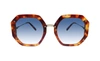 FERRAGAMO SF940S 214 GEOMETRIC SUNGLASSES