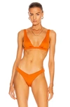 MONICA HANSEN BEACHWEAR BABE WATCH DEEP U BIKINI TOP,MWEF-WX13