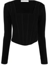 DION LEE POINTELLE CORSET TOP