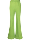 Az Factory Organic Cotton Flared Pants In Green