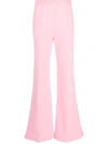 Az Factory Free To Organic Cotton And Seacell-blend Flared Pants In 粉色