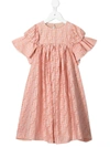 Fendi Monogram-pattern Dress In 粉色