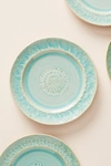 Anthropologie Set Of 4 Old Havana Side Plates In Mint