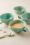 Anthropologie Set Of 4 Old Havana Mugs In Mint