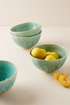 Anthropologie Set Of 4 Old Havana Cereal Bowls In Mint