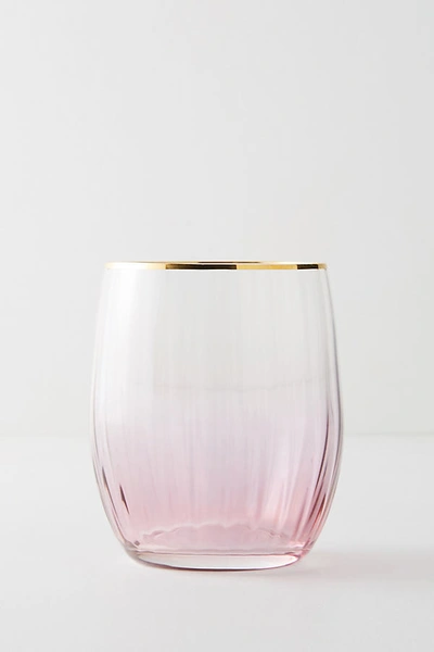 Anthropologie Waterfall Stemless Wine Glass