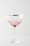 Anthropologie Waterfall Coupe Glass