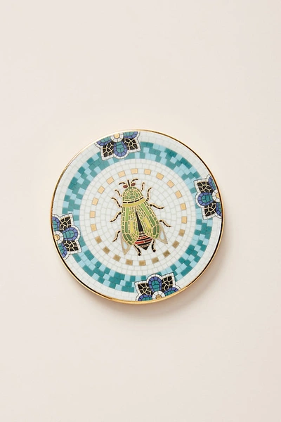 Anthropologie Garden Tile Coaster In Green