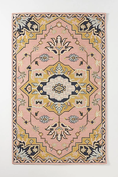 Anthropologie Tufted Caro Rug In Pink