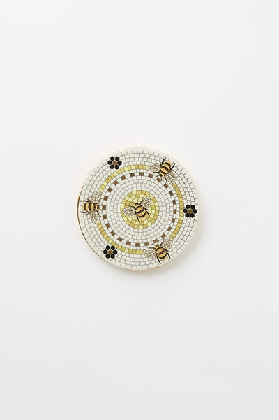 Anthropologie Garden Tile Coaster In Yellow