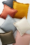 Anthropologie Luxe Linen Cushion