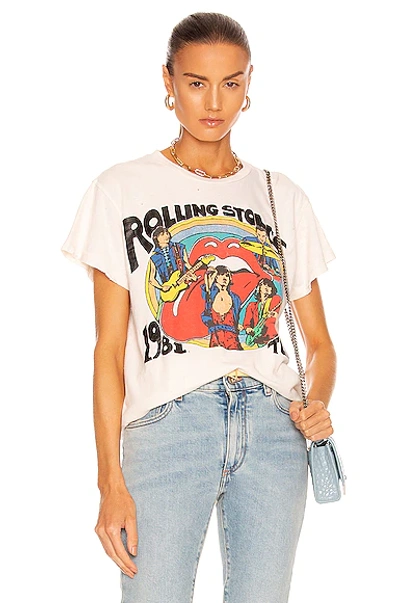 Madeworn Unisex The Rolling Stones 1981 Tour Graphic Tee In White